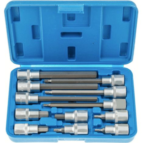 CHIAVI BUSSOLA ESAGONALI 12 PZ LUNGHE CORTE BUSSOLE 1/2" ACCIAIO H4 H12 375sa