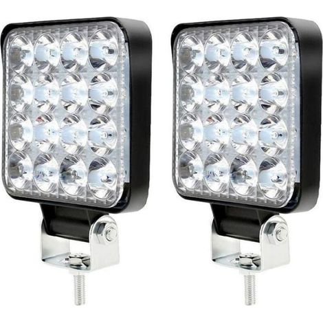 Lampe De Travail LED - 12 V - 48 W - 6500 K - IP67 - Pour Véhicules Agricoles Et Industriels - 2 Pièces (1/5)