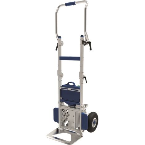 Matisère – Diable monte-escaliers électrique repliable 170 kg – Châssis aluminium – Roues increvables Ø260 mm – IP54 – Batterie lithium 48V/10Ah (1/5)