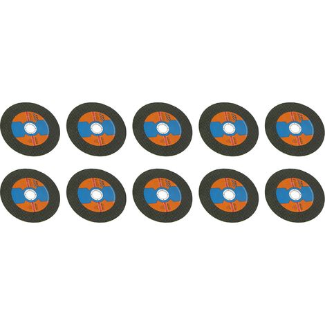 10 disques à tronçonner métal inox extra-fins pour meuleuse d'angle, 105 x 17 mm, lot de 10 (1/5)