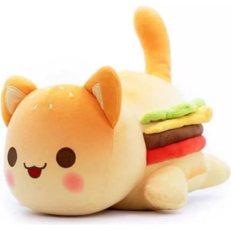 Cheeseburger - Meemeow Aphmau-Jouets en peluche pour chats, Nourriture Meemeows, Peluche, Lapin, Ahpmau, Frit (1/4)