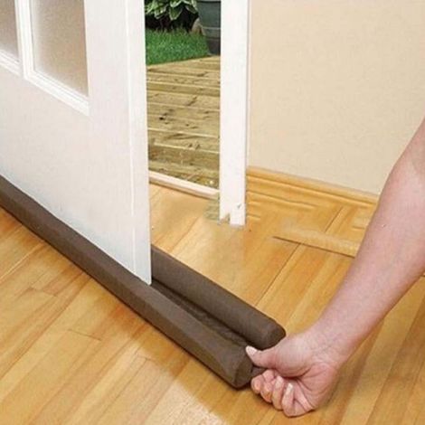 Butée de porte anti-poussière 86 x 11 cm, barre de nettoyage de porte, joint d'étanchéité pour fermeture de porte et fenêtre (1/5)