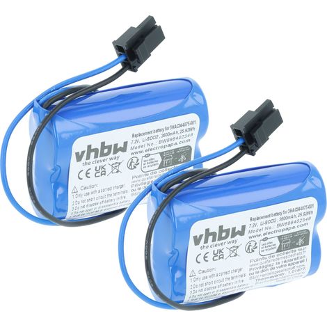 vhbw 2x Batterie kompatibel mit ABB TA521, SB808F, IRB 8700 Industrieroboter (3600 mAh, 7,2 V, Li-SOCl2) (1/5)