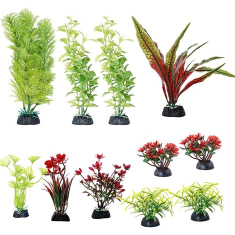 Decoration Aquarium Plante Aquarium Artificielle Accessoires Aquarium Mélange et Assortissez Plusieurs Styles (1/5)