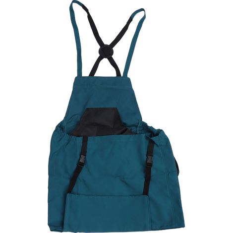 Tablier de Cueillette de Fruits avec Poche Grande Capacité, Tissu Oxford, Fermeture Rapide pour Jardin, Verger, Ferme - Bleu Vert (1/5)