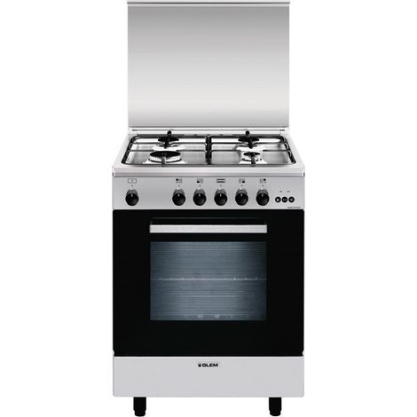 Cocina Glem Gas A654VI acero inoxidable 1385 W (1/2)