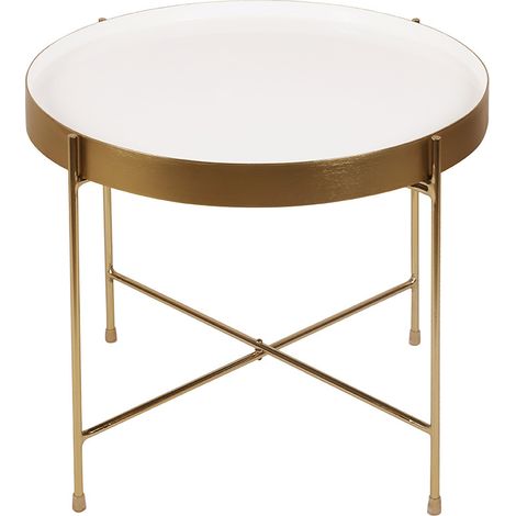 Mesa de centro con tablero reversible azul petróleo y blanco SATEEN (1/4)