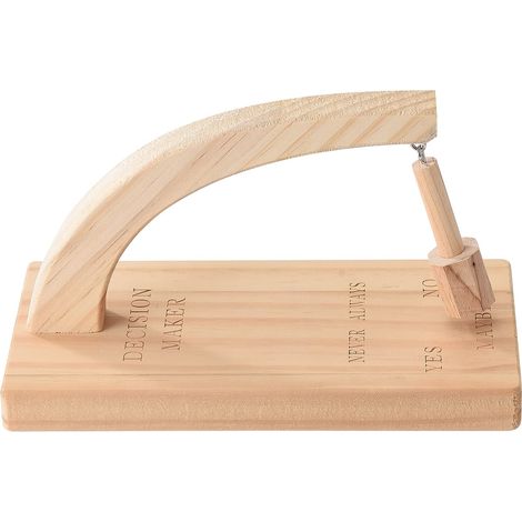 Décideu Magnétique Céatif, Jouet de Jeu de Table en Bois pou Balançoie Pendule de Bueau, Balancez le Pendule Standad et Touvez la éponse à Vote Question, 10x20,3x3 Cm/3,9x7,8x1,1(B)