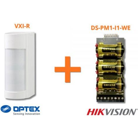 Hikvision Optex VXI-R infinity radio sensore infrarosso esterno + Trasmettitore - DS-PM1-I1-WE
