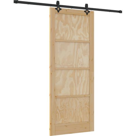 Maison Exclusive - Schiebetür ORKDAL Natur 86 x 211 cm Massives K