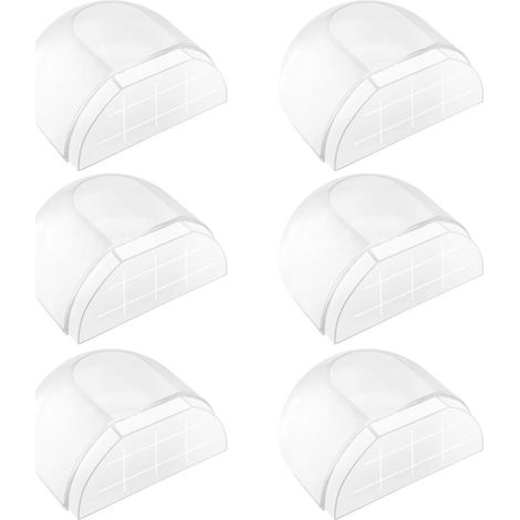 6er-Set Türstopper für den Innenbereich, selbstklebende Türstopper, Bodentürstopper, transparente Türstopper für alle Hartböden, selbstklebende Türstopper zum Schutz von Wänden und Möbeln