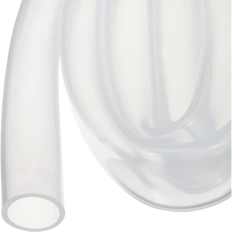 Tuyau en Silicone de 0,9 M (3 Pieds) - 19 de DI, 23 de DE - Tuyau en Plastique Transparent Tuyaux en Silicone Clair pour Pompage, Vidange, Irrigation, Brassage - 3/4" x 7/8" (1/5)