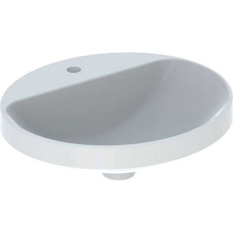 Lavabo encastrado ovalado VariForm de Geberit, 500x450mm, con (1/2)