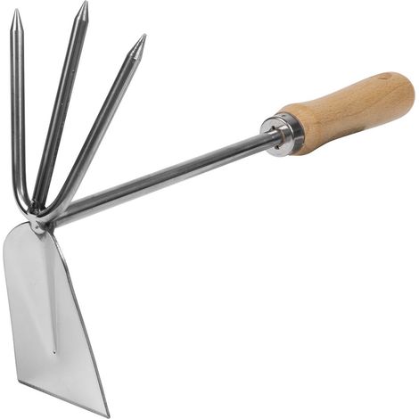 Sealey GTWH002 Premier 2-in-1 Hoe and Cultivator with Ash Handle & Stainless Steel Tines/Blade (1/2)