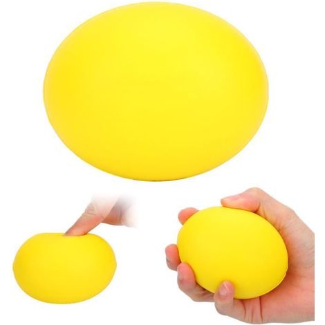 Balle anti-stress - FYDUN - Rééducation - Silicone - Lot de 2 - Portable et doux (1/3)