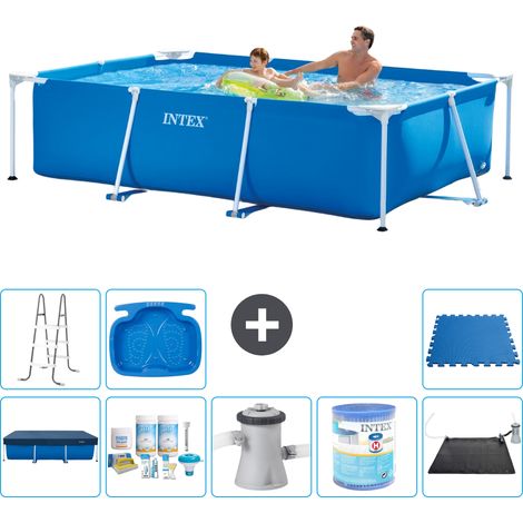 Intex Piscina con struttura Rettangolare - 260x160x65 cm - 7-pezzi  S40100