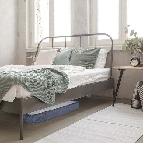 Sacchetti portaoggetti sottoletto pieghevoli con cerniera confezione da 3
