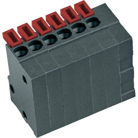 Bornier à ressort PTR Hartmann AKZ4791/12KD-2.54-V 54791120421D 0.75 mm² Nombre de pôles 12 gris bas (1/5)