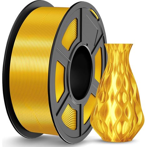 Brillant Or Clair Silk PLA Filament 1.75mm 1.1kg Filament d'Imprimante 3D, Bobines de 1,1 kg, Précision Dimensionnelle +/-0,02 mm (1/5)