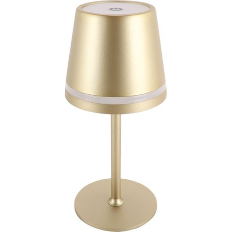 Lampe de table LED tactile USB-C 3W dorée INES Struhm (1/4)
