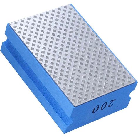 Bloc de ponçage diamanté manuel, tampons de polissage diamantés manuels, pour le polissage de la pierre, du verre et du carrelage, grain 200 (1/5)