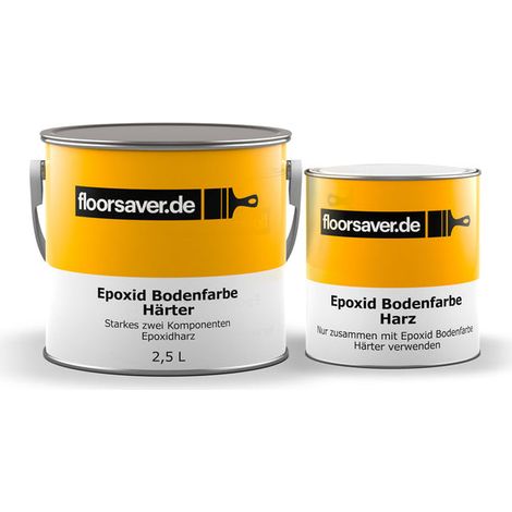 Floorsaver Epoxid Bodenfarbe, Zweikomponentige Betonfarbe, Blau 2,5L