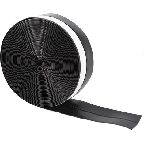 Bande d'étanchéité adhésive 5m x 25mm pour isolation phonique et anti-poussière portes/fenêtres (Noir) (1/5)