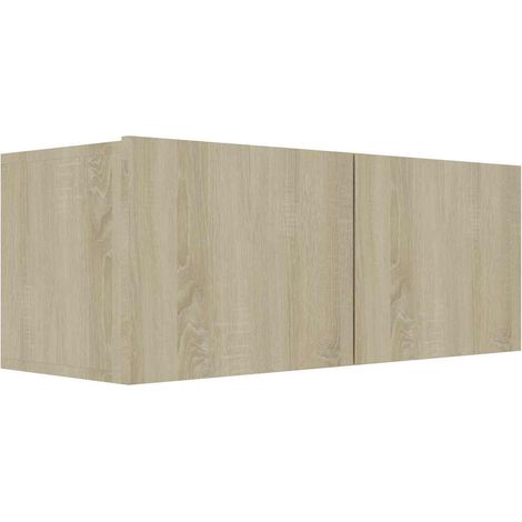 Mobile Porta TV Rovere Sonoma 80x30x30 cm in Legno Multistrato vidaXL