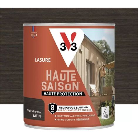 Lasure 8 ans V33 Haute Saison Noir charbon 0,75 L (1/4)