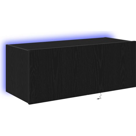 Maison Exclusive - Meuble TV mural Chêne noir 80 x 35 x 31 cm Bois d'ingénierie