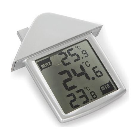 Perel – Thermomètre de fenêtre numérique – Plage de mesure -20°C à +50°C – Grand écran facile à lire – Alimentation par pile CR2032 (1/3)