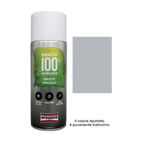 Smalto Spray 100% Acrilico Metallizzante Arexons Argento 400 ml 6 Pezzi