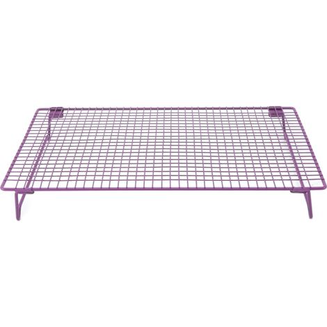 Grille de refroidissement en fer pour gâteaux, biscuits et pain - Accessoire four pâtisserie boutique café violet (1/5)