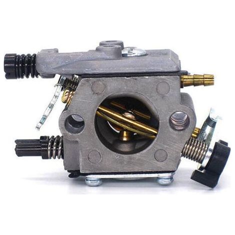 Carburateur adaptable pour tronçonneuse Husqvarna 51 55, référence 503281504, compatible avec modèle Walbro WT-170-1, pièce de rechange pour entretien et réparation de matériel de coupe (1/4)