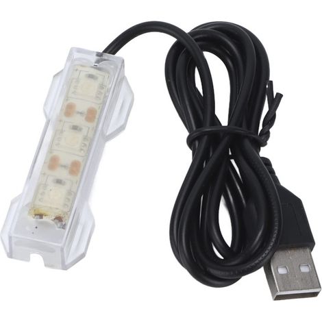 Lampe LED Aquarium USB Éclairage Étanche pour Mini Aquarium et Plantes Aquatiques Mini Lampe de Poisson