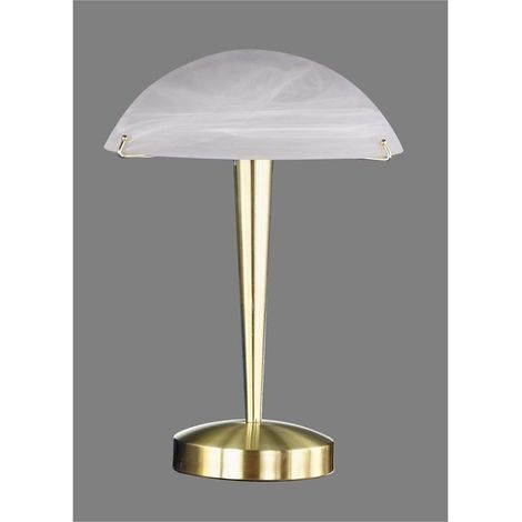 Lampe de table HENK Trio doré métal verre E14 dimmable (1/2)