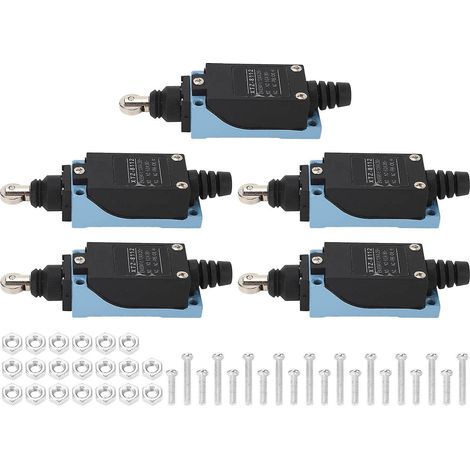 Interrupteur de fin de course à levier à galet, protection IP66, mécanisme à double ressort, interrupteur momentané 380 V (1/5)