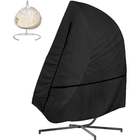 Wicker Chair Cover Hanging Patio Chair Cover with Protective Support - Fits Chair up to 190 x 114cm (L x W) (1/4)