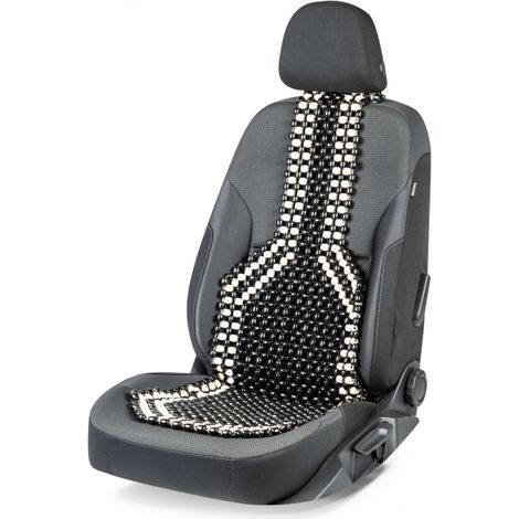 Universeller Massager, Massageauflage für Autositze mit Holzperlen, schwarz