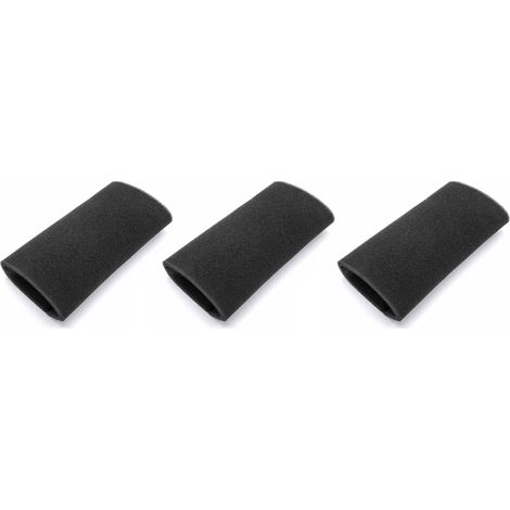 vhbw 3x filtro compatibile con Bosch Athlet BBH625M1, BBH6256p1/02, BBH625 m1/02, BBH625 m1/01 aspirapolvere - Filtro in spugna nero