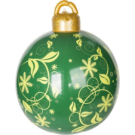 Boule De Noël Gonflable - 60 Cm - Pvc Extérieur - Décoration De Jardin Ou Patio - Avec Gonfleur (1/5)