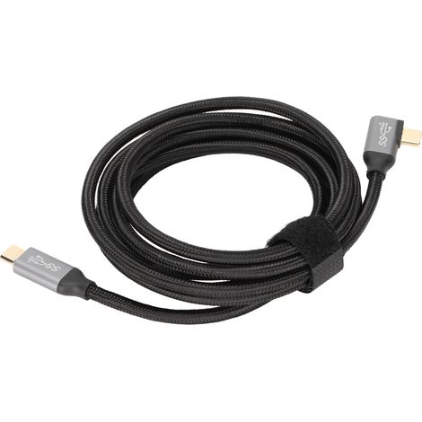 Câble USB-C PD 5A 100W 4K 2m pour Huawei, Tablettes, Angle Droit (1/5)