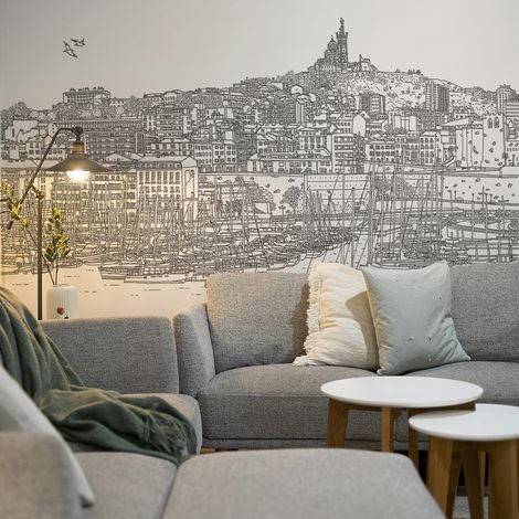 Papier peint panoramique Marseille, 150 x 250cm (1/5)