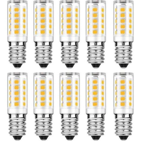 10er-Pack E14 LED-Lampen – Warmweiß (3000 K) – 5 W (entspricht einer 50-W-Glühbirne) – 500 lm (nicht dimmbar)