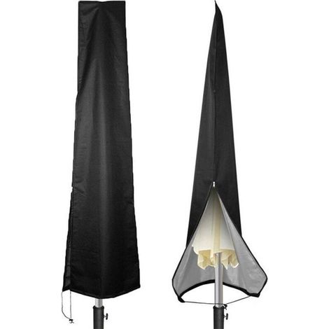 Housse parasol extérieur imperméable anti-UV oxford, pour jardin et terrasse