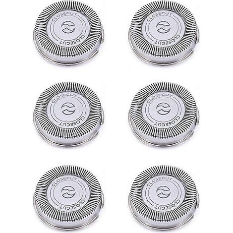 Lot de 6 têtes de rechange SH30 pour rasoirs Philips Norelco séries 3000, 2000, 1000 et S738, avec lames tranchantes et durables. (1/4)