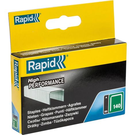 Rapid 11915631 140/14 14mm Galvanised Staples (Box 2000) RPD14014