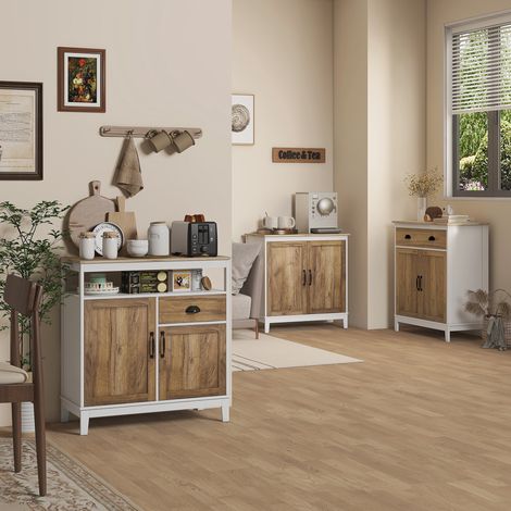 Armoire de rangement - le salon et la chambre - tiroir pour la salle à manger - buffet indépendant avec portes - gris foncé