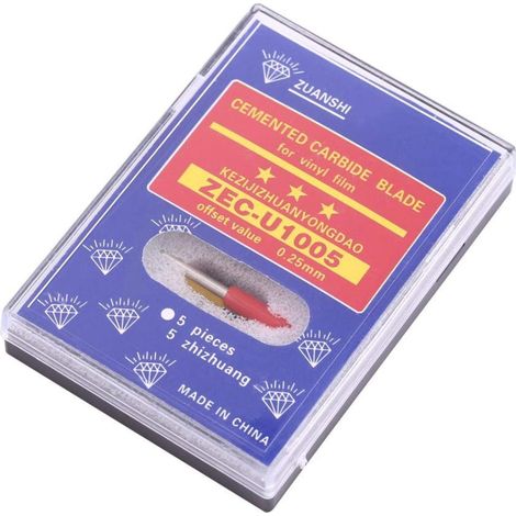 Lot de 10 traceurs de découpe 30/45/60 degrés pour traceur de découpe en vinyle pour la plupart des traceurs(SET) (1/5)