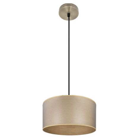Colgante Tania 1xe27 Cuero/madera Clara Regx30x30 Cm (1/2)